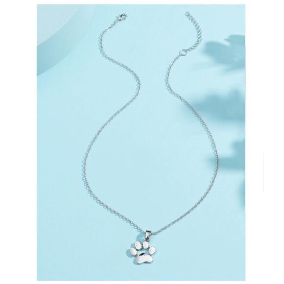 Paw Print 🐾 Charm Necklace - Picture 1 of 3